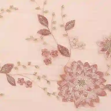 上海故事 新中式古风刺绣结婚真丝羊毛混纺 丝巾 女款