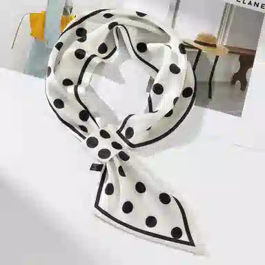 上海故事 懒人必备四季时尚百搭布扣小长条外搭气质尖角 丝巾 女款