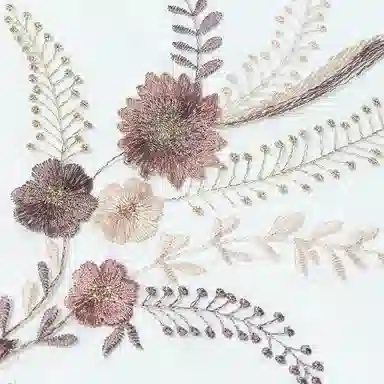 上海故事 新中式古风刺绣结婚真丝羊毛混纺 丝巾 女款