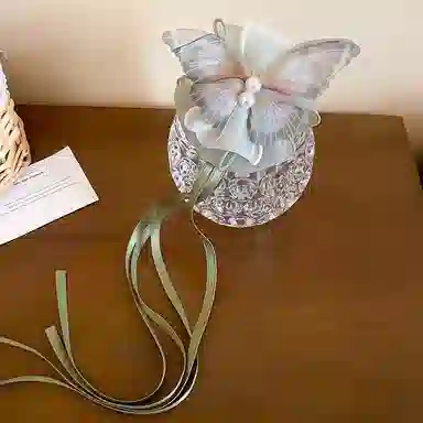 丹琴 新中式国风马尾夹超仙飘带蝴蝶抓夹旗袍古风发饰后脑勺头饰 亚克力 发夹 女款