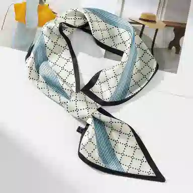 上海故事 懒人必备四季时尚百搭布扣小长条外搭气质尖角 丝巾 女款