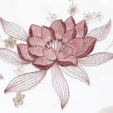 上海故事 新中式古风刺绣结婚真丝羊毛混纺 丝巾 女款