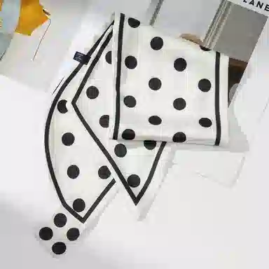 上海故事 懒人必备四季时尚百搭布扣小长条外搭气质尖角 丝巾 女款