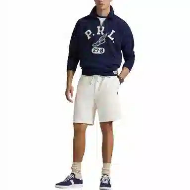 Polo Ralph Lauren Logo Embroidered Knit Shorts White