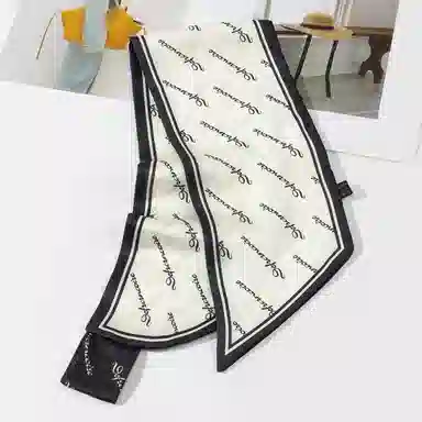 上海故事 懒人必备四季时尚百搭布扣小长条外搭气质尖角 丝巾 女款