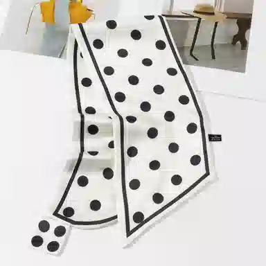 上海故事 懒人必备四季时尚百搭布扣小长条外搭气质尖角 丝巾 女款