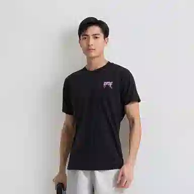 Revenge Heart Print Crewneck T-Shirt Black