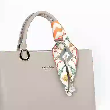 上海故事 百搭时尚磁扣气质多用吊坠锁骨链小领巾  丝巾 女款