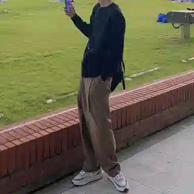 我是大卫 重磅单排扣开衫保暖外套休闲宽松慵懒针织衫 男女同款