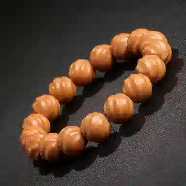 木盛缘 【顺丰包邮】【扭转乾坤】螺纹款国潮新中式盘玩解压招财纳福考研考公上岸转运百搭好运单圈文玩 猴头核桃 手串 男女同款情侣款