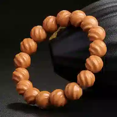 木盛缘 【顺丰包邮】【扭转乾坤】螺纹款国潮新中式盘玩解压招财纳福考研考公上岸转运百搭好运单圈文玩 猴头核桃 手串 男女同款情侣款