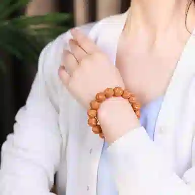 木盛缘 【顺丰包邮】【扭转乾坤】螺纹款国潮新中式盘玩解压招财纳福考研考公上岸转运百搭好运单圈文玩 猴头核桃 手串 男女同款情侣款