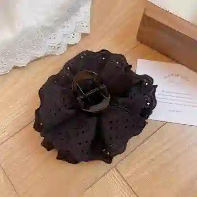 蒙妮 复古蕾丝花朵 树脂/布艺 抓夹发夹 男女同款情侣款