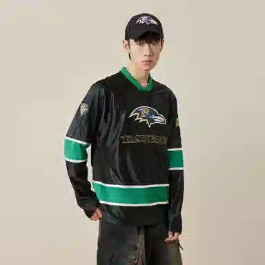 NFL Black Label Super Bowl Baltimore Ravens Long Sleeve T-Shirt