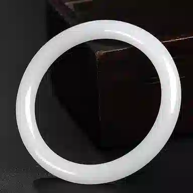 印象眸 白月光美人镯 新中式古风国潮精致轻奢优雅素净素圈细圆条 金丝玉 手镯 女款