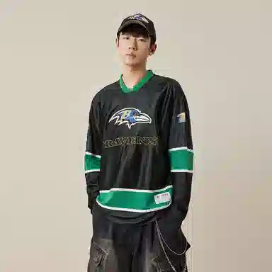 NFL Black Label Super Bowl Baltimore Ravens Long Sleeve T-Shirt