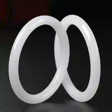 印象眸 白月光美人镯 新中式古风国潮精致轻奢优雅素净素圈细圆条 金丝玉 手镯 女款