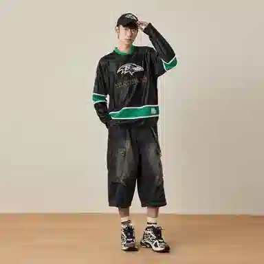 NFL Black Label Super Bowl Baltimore Ravens Long Sleeve T-Shirt