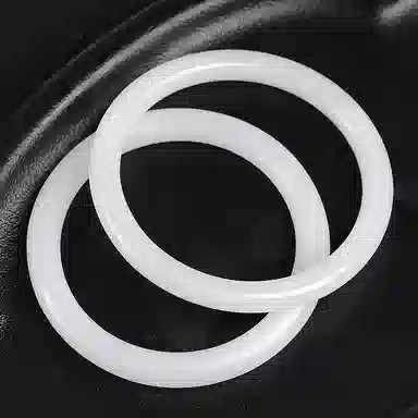 印象眸 白月光美人镯 新中式古风国潮精致轻奢优雅素净素圈细圆条 金丝玉 手镯 女款