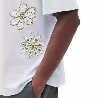 HERMES Fleurs zigzag T