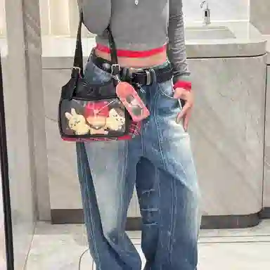 PANDA ADEVIL Devil Straight Jeans Blue