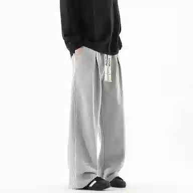 大卫贝肯 美式高街基础款简约字母潮流运动宽松时尚百搭休闲裤 男女同款