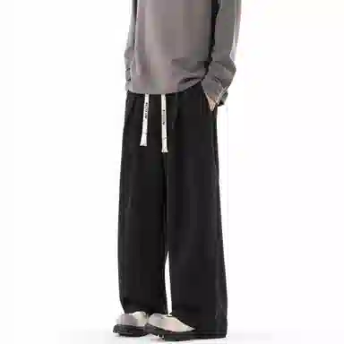 大卫贝肯 美式高街基础款简约字母潮流运动宽松时尚百搭休闲裤 男女同款