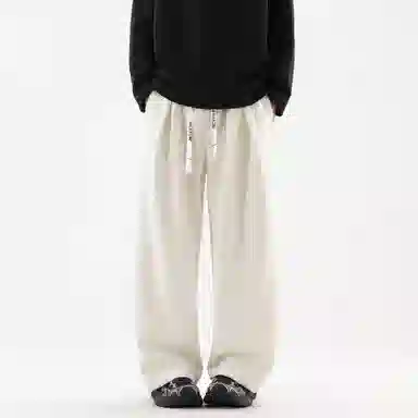 大卫贝肯 美式高街基础款简约字母潮流运动宽松时尚百搭休闲裤 男女同款