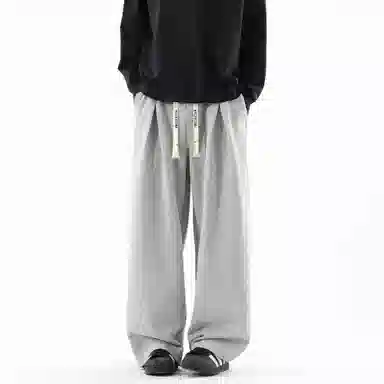 大卫贝肯 美式高街基础款简约字母潮流运动宽松时尚百搭休闲裤 男女同款