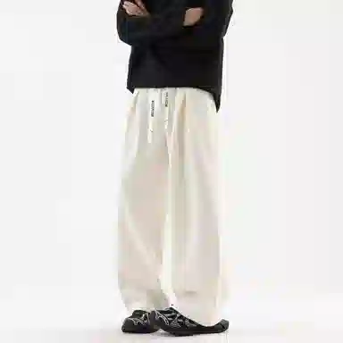 大卫贝肯 美式高街基础款简约字母潮流运动宽松时尚百搭休闲裤 男女同款