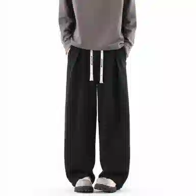 大卫贝肯 美式高街基础款简约字母潮流运动宽松时尚百搭休闲裤 男女同款