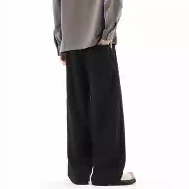 大卫贝肯 美式高街基础款简约字母潮流运动宽松时尚百搭休闲裤 男女同款