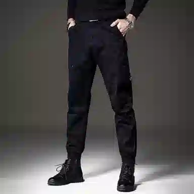 贵色 微弹修身纯色休闲裤 男款