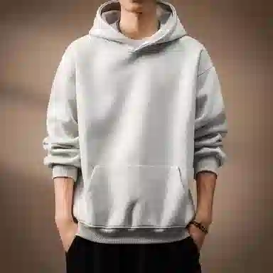 贵色 高端美式重磅基础连帽卫衣 男款