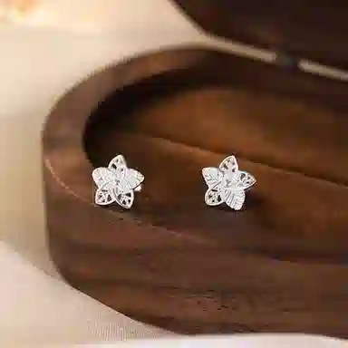 精致浪漫养耳洞百搭耳饰 多种纯度高品质银饰 时尚耳钉 女款