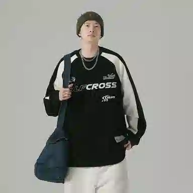 GOLFCROSS Logo Print Sweatshirt