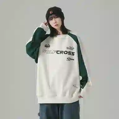 GOLFCROSS Logo Print Sweatshirt