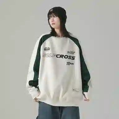 GOLFCROSS Logo Print Sweatshirt