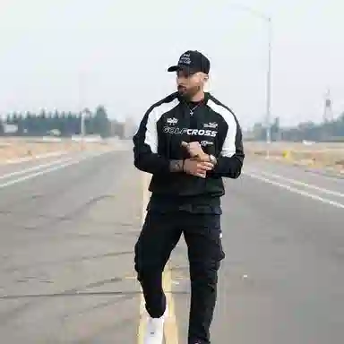 GOLFCROSS Logo Print Sweatshirt