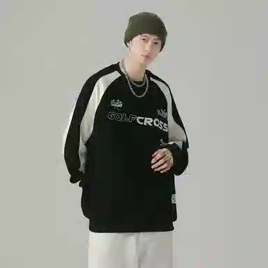 GOLFCROSS Logo Print Sweatshirt