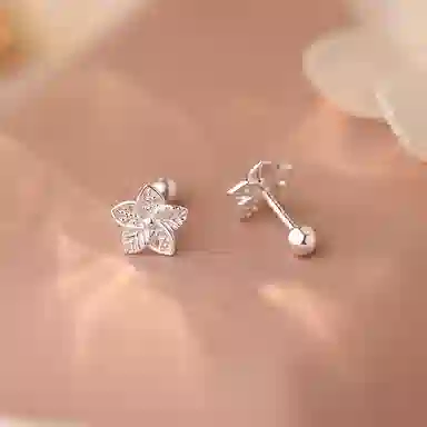 精致浪漫养耳洞百搭耳饰 多种纯度高品质银饰 时尚耳钉 女款