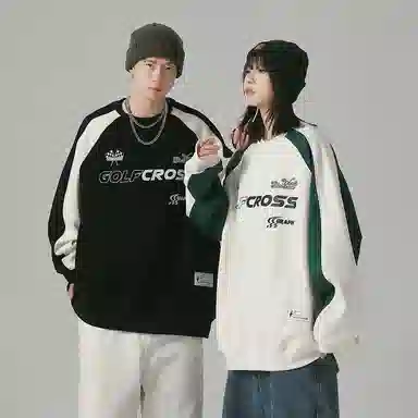 GOLFCROSS Logo Print Sweatshirt