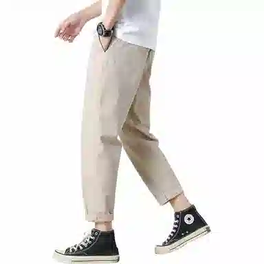 顶峰保罗 美式潮牌直筒痞帅百搭简约休闲裤 男女同款