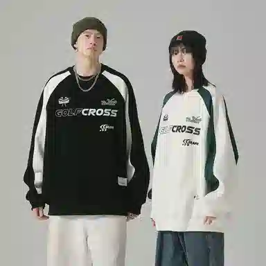 GOLFCROSS Logo Print Sweatshirt