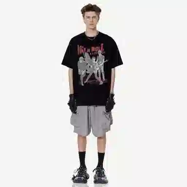 Pirkadat Vintage Band Print T-Shirt