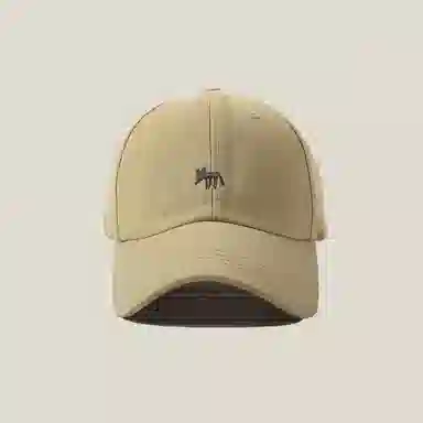 稻草人 韩版刺绣小狐狸 显脸小 百搭休闲 棉 鸭舌帽 男女同款情侣款