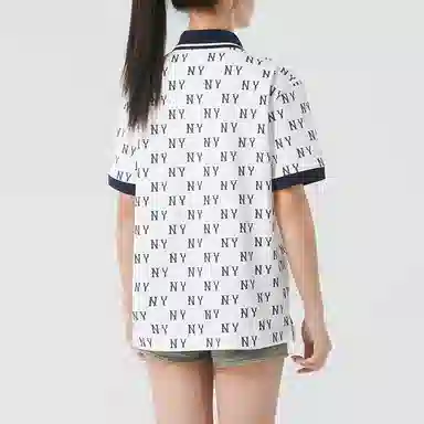MLB Monogram New York Yankees Ivory Polo