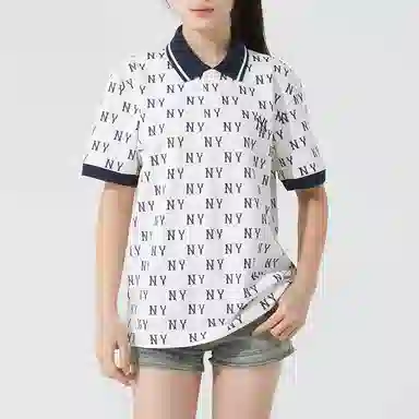 MLB Monogram New York Yankees Ivory Polo