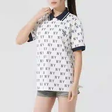 MLB Monogram New York Yankees Ivory Polo