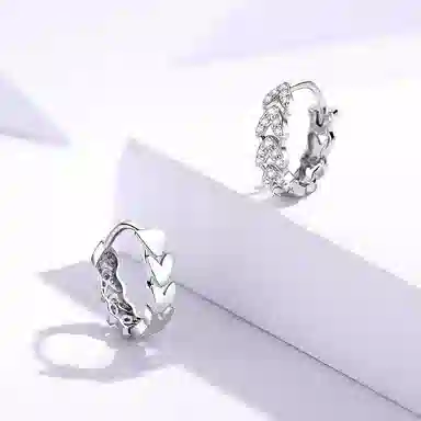 Libby Wheat Ear Cuff Silver